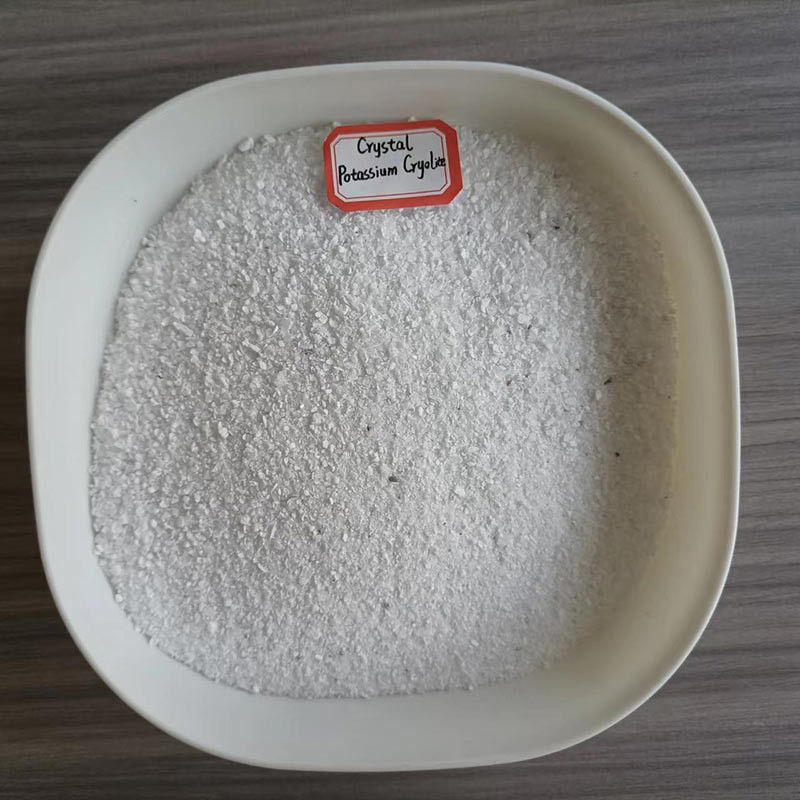 Cryolita de potasio insoluble en agua polvo blanco utilizado como flujo en procesos de soldadura y fabricación de aluminio