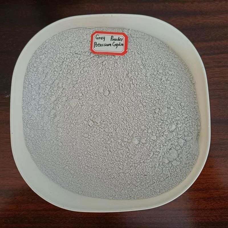Cryolita de potasio insoluble en agua polvo blanco utilizado como flujo en procesos de soldadura y fabricación de aluminio
