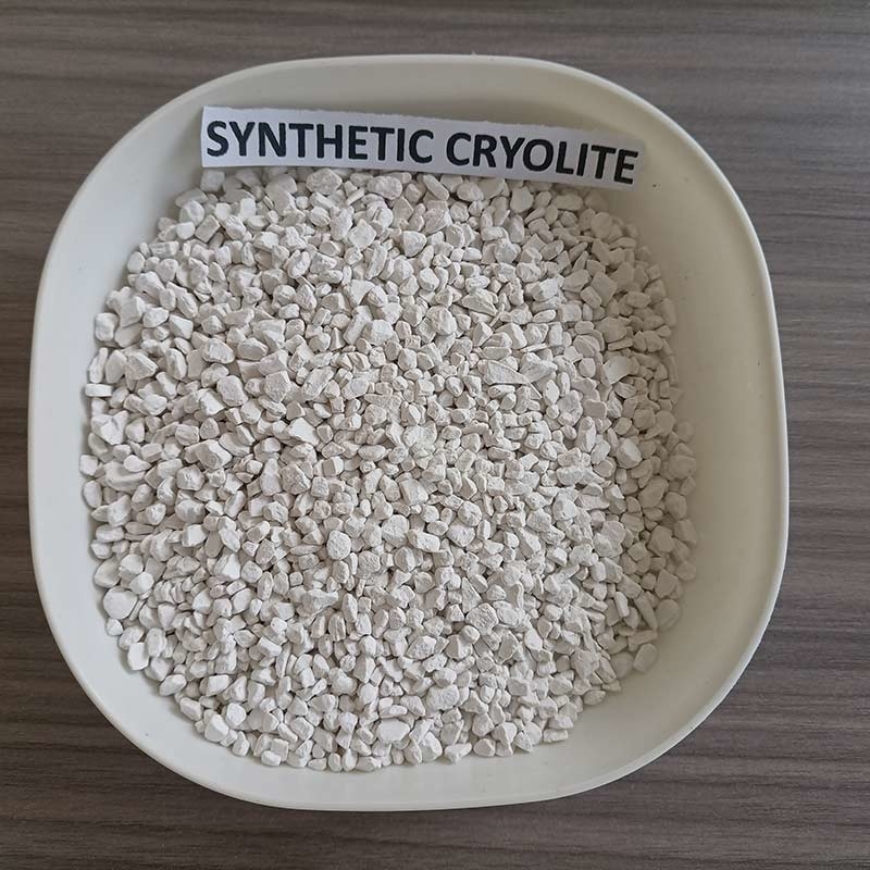 Cryolita sintética de grado reactivo 99% Na3AIF6 Para agentes de eliminación de escoria, utilizado como flujo para la electrólisis del aluminio
