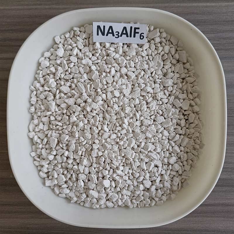 98% Min Pureza Cryolita sintética Na3alf6 / Cryolite Fluoruro de sodio de aluminio para aluminio