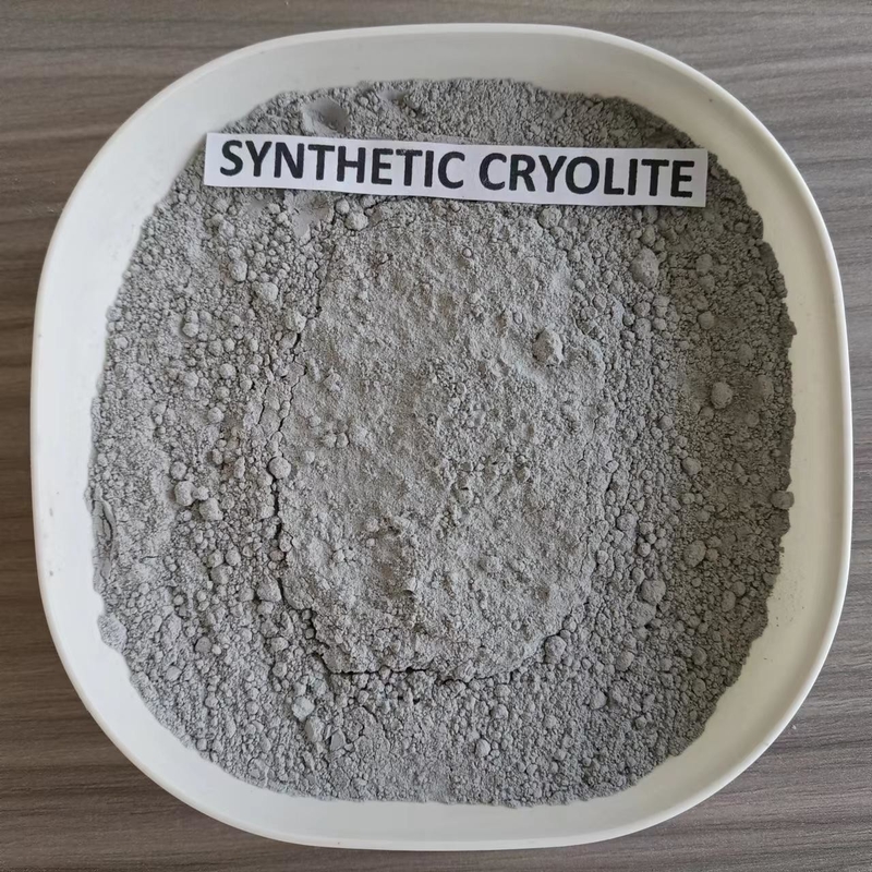 Cryolita sintética de grado reactivo 99% Na3AIF6 Para agentes de eliminación de escoria, utilizado como flujo para la electrólisis del aluminio