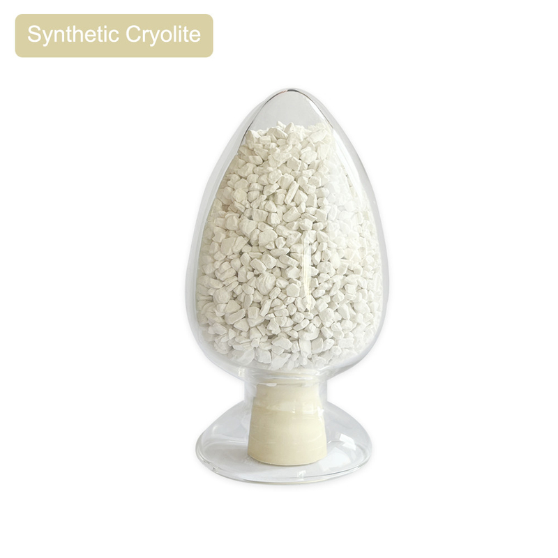 Cryolita sintética de gránulos blancos con punto de fusión de 1025 °C para agentes de refinación