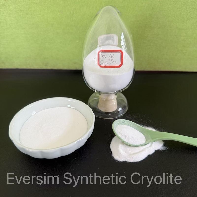 Arenas blancas químicas inorgánicas Na3AlF6 CH-1/CM-1 Criolita sintética para la industria de la cerámica y los esmaltes